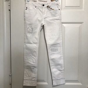 Vigoss White  Skinny Ankle Austin Jeans